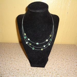 Lia Sophia Light Green Choker Necklace